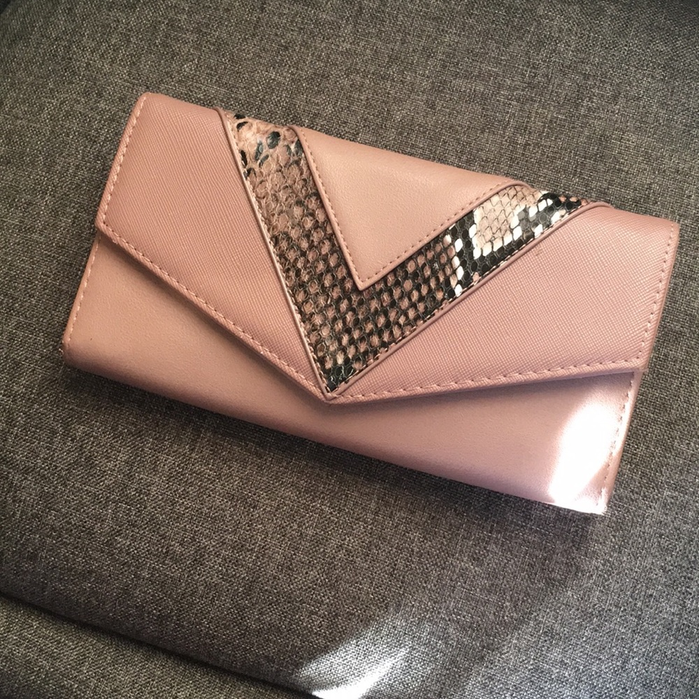 Gorgeous purple leather wallet.